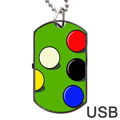 Billiard  Dog Tag Usb Flash (two Sides)  by Valentinaart