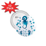 Seahorsesb 1.75  Buttons (10 pack) Front