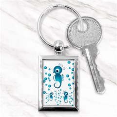 Seahorsesb Key Chains (rectangle)  by vanessagf