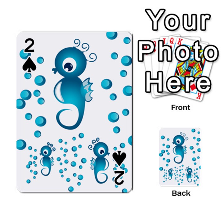 Seahorsesb Playing Cards 54 Designs 