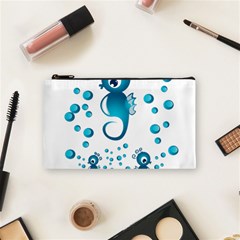 Seahorsesb Cosmetic Bag (small)  by vanessagf