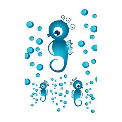 Seahorsesb Shower Curtain 48  X 72  (small) 