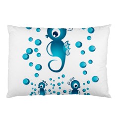 Seahorsesb Pillow Case (two Sides) by vanessagf