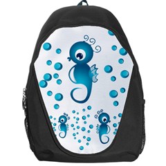 Seahorsesb Backpack Bag by vanessagf