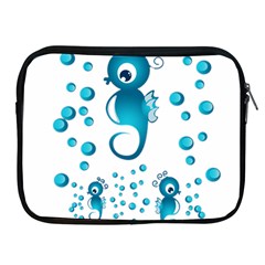 Seahorsesb Apple Ipad 2/3/4 Zipper Cases by vanessagf