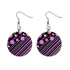 Purple Transformation Mini Button Earrings by Valentinaart