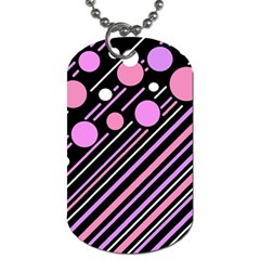 Purple Transformation Dog Tag (one Side) by Valentinaart