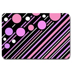 Purple Transformation Large Doormat  by Valentinaart