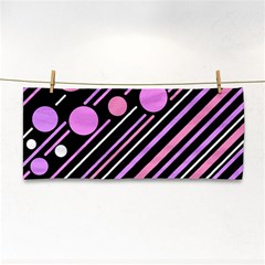 Purple Transformation Hand Towel by Valentinaart