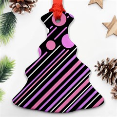 Purple Transformation Ornament (christmas Tree) by Valentinaart