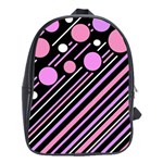 Purple transformation School Bags (XL)  Front