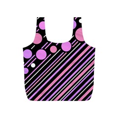 Purple Transformation Full Print Recycle Bags (s)  by Valentinaart