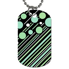 Green Transformaton Dog Tag (one Side) by Valentinaart