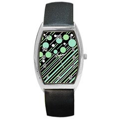 Green Transformaton Barrel Style Metal Watch by Valentinaart