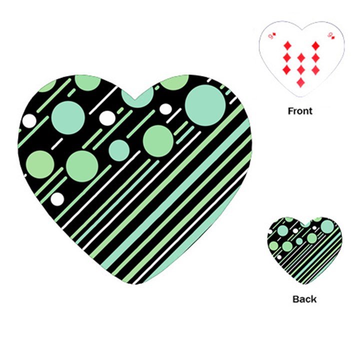 Green transformaton Playing Cards (Heart) 