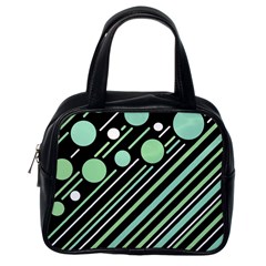 Green Transformaton Classic Handbags (one Side) by Valentinaart