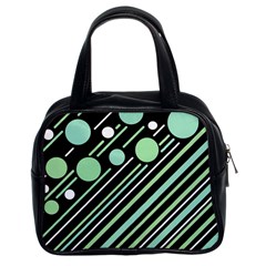 Green Transformaton Classic Handbags (2 Sides) by Valentinaart