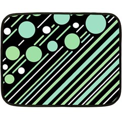 Green Transformaton Fleece Blanket (mini) by Valentinaart