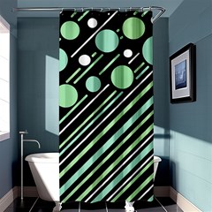 Green Transformaton Shower Curtain 36  X 72  (stall)  by Valentinaart