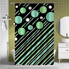 Green Transformaton Shower Curtain 48  X 72  (small)  by Valentinaart