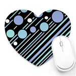 Blue transformation Heart Mousepads Front