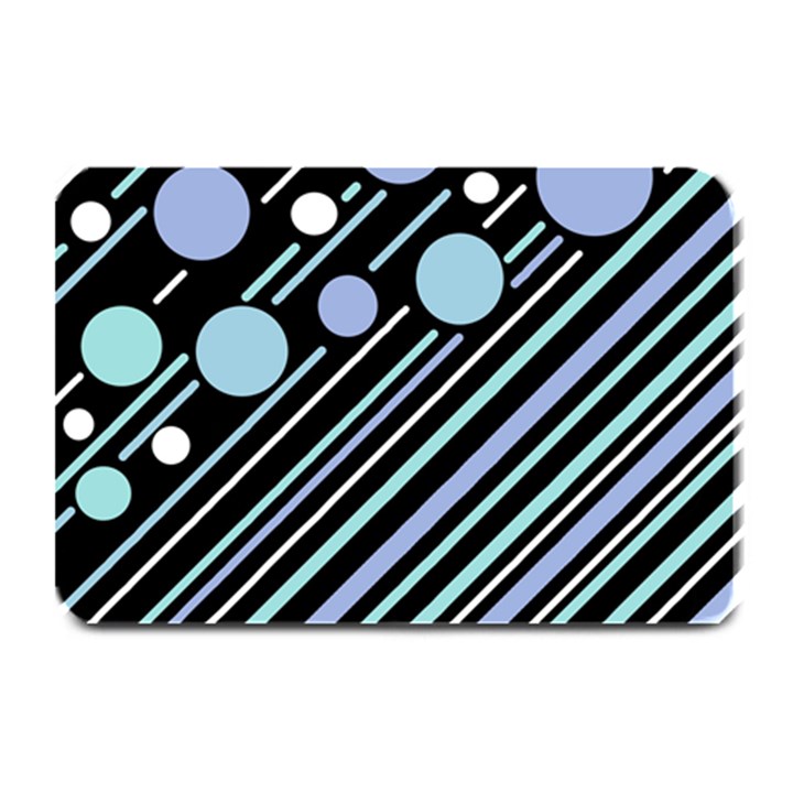 Blue transformation Plate Mats