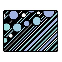 Blue Transformation Fleece Blanket (small) by Valentinaart