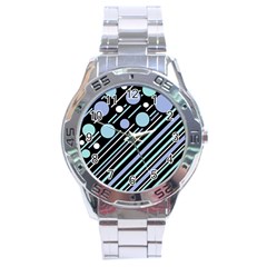 Blue Transformation Stainless Steel Analogue Watch by Valentinaart