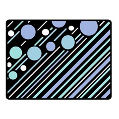 Blue Transformation Double Sided Fleece Blanket (small)  by Valentinaart