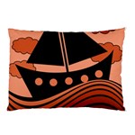 Boat - red Pillow Case (Two Sides) Front