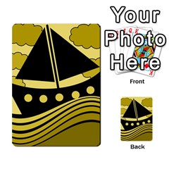 Boat - Yellow Multi-purpose Cards (rectangle)  by Valentinaart