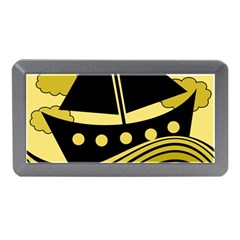 Boat - Yellow Memory Card Reader (mini) by Valentinaart