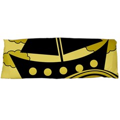 Boat - Yellow Body Pillow Case (dakimakura) by Valentinaart