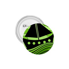 Boat - Green 1 75  Buttons