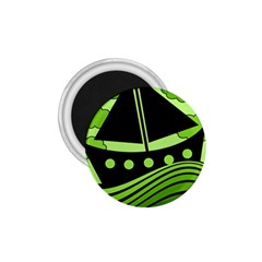 Boat - Green 1 75  Magnets by Valentinaart