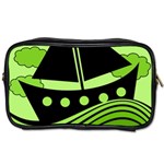 Boat - green Toiletries Bags Front