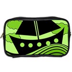 Boat - green Toiletries Bags 2-Side Back