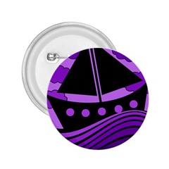 Boat - Purple 2 25  Buttons by Valentinaart