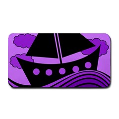 Boat - Purple Medium Bar Mats by Valentinaart