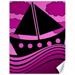 Boat - magenta Canvas 18  x 24   17.8 x23.08  Canvas - 1