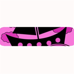 Boat - Magenta Large Bar Mats by Valentinaart