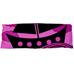 Boat - Magenta Body Pillow Case Dakimakura (two Sides) by Valentinaart