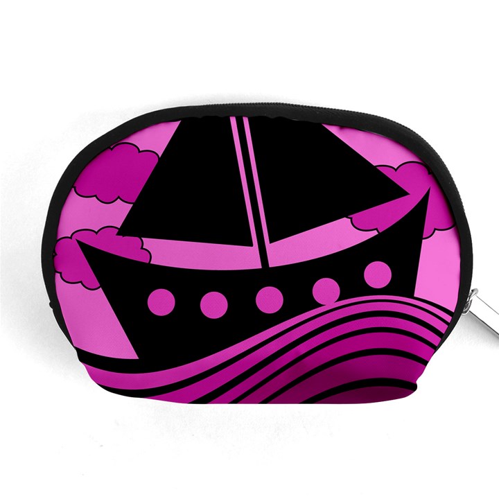 Boat - magenta Accessory Pouches (Medium) 