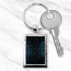 Polygonal And Triangles In Blue Colors  Key Chains (rectangle) 