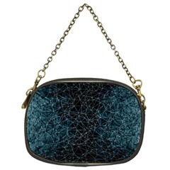 Polygonal And Triangles In Blue Colors  Chain Purses (one Side)  by vanessagf