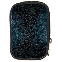 Polygonal And Triangles In Blue Colors  Compact Camera Cases by vanessagf