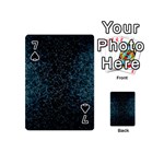 Polygonal And Triangles In Blue Colors  Playing Cards 54 (Mini)  Front - Spade7