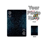 Polygonal And Triangles In Blue Colors  Playing Cards 54 (Mini)  Front - Spade10