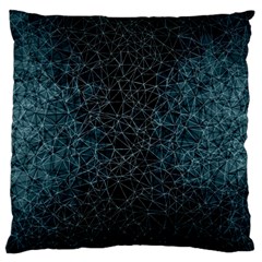 Polygonal And Triangles In Blue Colors  Standard Flano Cushion Case (one Side)