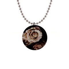 Roses Flowers Button Necklaces by vanessagf